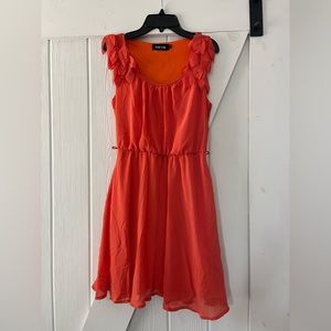 Fab’rik Juniors sleeveless asymmetrical mini dress Orange sz Small